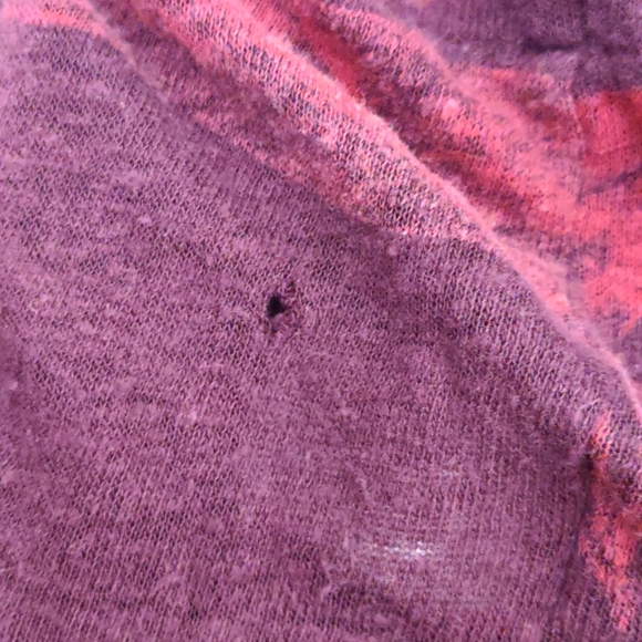 VERY USED LUCKY BRAND FLORAL SHORT SLEEVE PINK AND PURPLE SIZE 2X - Picture 9 of 16